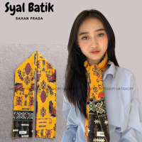 RIMBA - Syal Batik Leher Wanita Pria Scarf Dasi Ospek Bahan Prada Premium / Oleh Oleh Unik Khas Indo