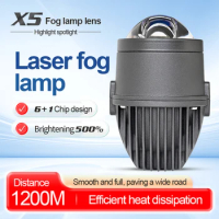 Car 2 Inch Mini BI Laser Led Fog Lights Driving Light 6000K 130W Bi LED Fog Lamp Headlight For Toyota Universal Auto Accessories