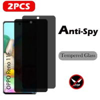 2PC Electroplated Privacy Protection Glass For OPPO Reno 11F Anti Spy Screen Protector for OPPO Reno 11F 5g Glass Film