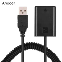 Andoer 5V USB NP-FW50 Dummy Battery Pack Coupler Adapter with Flexible Spring Cable for Sony A7 A7II A7R A7S A7RII ILDC Camera