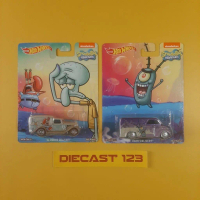 (2pcs) Hot Wheels '34 DODGE & DAIRY DELIVERY HW Pop Culture SPONGE BOB