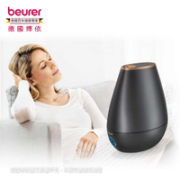 贈頭皮後頸按摩帶【beurer 德國博依】香氛加濕2合一 美顏芳療加濕機 LB 37/LB37 -大地棕限定版