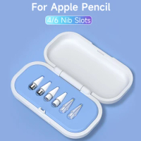 Pencil Tips Storage Box for Apple Pencil Anti-scratch Protective Case Covers for 4PCS/6PCS iPencil Stylus Pen Nibs Organizer Box