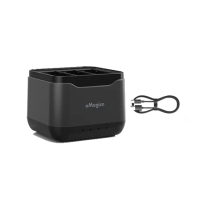 【AMAGISN】DJI Action 4 / 3 電池三充充電座(可收納記憶卡)