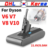 2024 New 21.6V 8000mAh for Dyson V6 V7 V8 V10 V11 Series SV07 SV09 SV10 SV11 SV12 DC61 DC59 DC58 Animal Rechargeable battery
