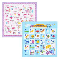 ผ้าเช็ดหน้า ABC mx sanrio ผ้าฝ้าย นำเข้าจากญี่ปุ่น กว้างประมาณ 30 x ลึก 0.1 x สูง 30 ซม คําแนะนําการ