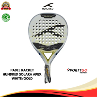 Padel Racket HUNDRED Solara Apex White/Gold | Raket Padel Hundred
