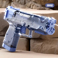 High Pressure Mini Water Gun Manual Outdoor Beach Toy Gun Mechanical Continuous Fire Small Water Gun for Kids Birthday Gift