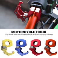 Motorcycle Handlebar Storage Hook Scooter Luggage Bag Hanger Helmet Claw Hook Storage Bag Holder Aluminum Alloy Easy to Install