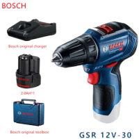 Bosch Gsr12-30 12V Professional Household Wireless Power Tools Rechargeable Hand Electric Drill Electromotion Screwdriver