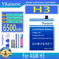 YKaiserin 6500mAh Replacement Battery For AGM H3 Batteries