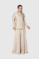 Buttonscarves Songket Basic Shirt - Cream XL