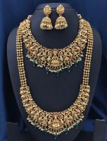 Ready stock Indian antique matt finish jewellery set