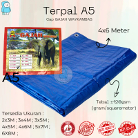 [A5 4x6 Meter] Terpal Plastik A5 Import Cap Gajah Waykambas
