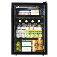 AUX/奧克斯JC-80單門小型酒櫃冰吧冷藏櫃透明玻璃展示櫃恒溫家用
