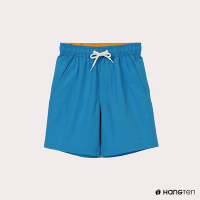 Hang Ten-男童-RELAXED FIT鬆緊腰頭漸層設計短褲-中藍