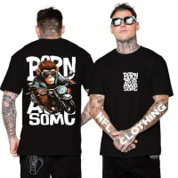 Kaos Oblong Pria  GRAFFITY Motif Tulisan MONGKY MOTOR Hitam DISPLAY Baju Distro Terbaru Bahan Katun 
