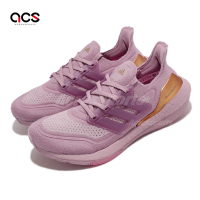 Adidas 慢跑鞋 Ultraboost 21 W 女鞋 玫瑰粉 金 路跑 運動鞋 愛迪達 S23830