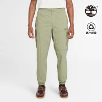【Timberland】男款灰綠色抗UV快乾可收納長褲|A5XG3590-L