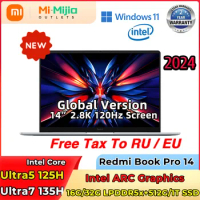 2024 Xiaomi laptop Redmi Book Pro 14 Intel ARC Graphics Intel Core Ultra5/Ultra7 16G/32G 1TB SSD 14"2.8K 120Hz Screen