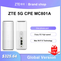 New ZTE MC801A1 CPE 5G Router Wifi 6 SDX55 NSA+SA N78/79/41/1/28 802.11AX WiFi Modem Router 4g/5g WiFi router sim card