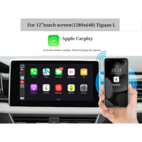 Hualingan Android 12 for VW Volkswagen Tiguan upgrade Apple CarPlay Android Auto car radio stereo GPS navi Google Maps