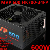 New Original PSU For Huntkey Half Module RTX2080Ti RX590 600W Switching Power Supply MVP 600 HK700-34FP