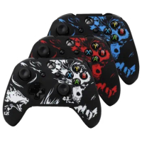 Laser Carving Soft Silicone Cover For Xbox One S Controller Skin Case Gamepad Joystick Accessories for Xbox One X