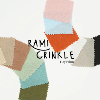 Floy Fabric LINEN RAMI CRINKLE PER 1 METERAN kain eceran bahan kulot, kemeja, dress