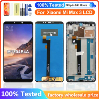 6.9" Original For Xiaomi Max3 LCD Display Touch Screen Digitizer Assembly For Xiaomi Mi Max 3 LCD Screen Replacement With Frame