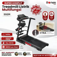 Treadmill Elektrik REDPANDA 592M Multifungsi Murah Listrik Lipat Portable Low Watt Gym Fitness TM-59