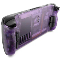 Steam Deck OLED Transparent Back Plate Vent Version, DIY Clear Edition Replacement Shell Case Compat