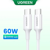 Ống Cáp USB C sang USB C 60W Chính Hãng UGREEN 1M, PD 3.0 3A Sạc Nhanh Loại C Dành Cho iPhone 16/15 