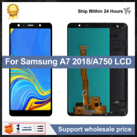 6.0'' Super AMOLED For Samsung Galaxy A750 LCD A750F A750N A750G Display Touch Screen For Samsung A7 2018 LCD Replacement Parts