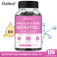 Kapsul D-Chiro Inositol, Daitea, Myo-Inositol, Vitamin B9, Asid Folik, Vitamin D, Suplemen Diet, Ter