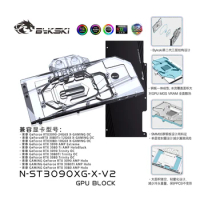 Bykski Water Block for Zotac RTX3090 Trinity OC/RTX3080-10G6 X-GAMING-OC/ RTX3080ti AMP Holo GPU Card Copper Radiator,ST3090XG