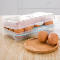 15格雞蛋收納盒廚房冰箱食物整理盒雞蛋托塑料放雞蛋保鮮盒子蛋盒