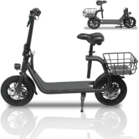 Sports Electric Scooter for Adults Scooter with Seat E-Scooter for Adult Foldable Electric Bike for Adult E Mopeds