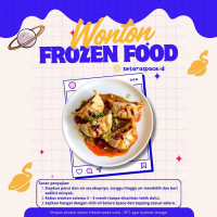 Wonton Goreng Dan Kuah free Chili oil Frozen Food (isi 12)
