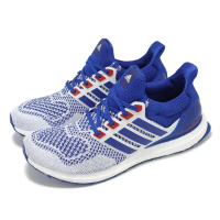 【adidas 愛迪達】慢跑鞋 Ultraboost 1.0 男鞋 女鞋 藍 白 針織 馬牌輪胎大底 運動鞋 愛迪達(IH3018)
