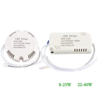 LED Driver Ceiling 25W 40W 220V Round Square Driver Lighting Transform Unisolated Power Supply for LED Downlights Light