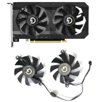 Brand New 2 FAN 4PIN 75MM RX6500XT GPU Cooler for Panle RX 6500 XT 4G Graphics Card Replacement Fan