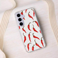 เคสโทรศัพท์แม่เหล็กสีแดงพริก เหมาะกับ samsung s25, s24, s23, s22, s23 ultra, s25 ultra, s24 ultra, s