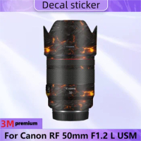 For Canon RF 50mm F1.2 L USM Lens Sticker Protective Skin Decal Vinyl Wrap Film Anti-Scratch Protector Coat RF50/F1.2 F/1.2