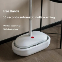 ECHOME Wireless Electric Mop Washing Machine Spraying Sweeping All-in-One Household Floor Cleaning Electric Mop Wireless Cleaner