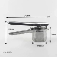 多功能攜帶榨汁機不鏽鋼擠汁器壓薯器手動壓汁機家用果蔬取汁便攜