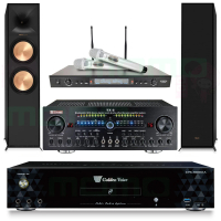 【金嗓】CPX-900 K1A+Zsound TX-2+SR-928PRO+Klipsch R-600F(4TB點歌機+擴大機+無線麥克風+喇叭)