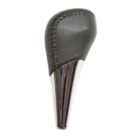 AT Car Leather Wrap Gear Shift Knob for TOYOTA Highlander Camry Avalon 2007-2013
