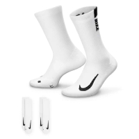 【NIKE 耐吉】襪子 中筒襪 運動襪 2雙組 U NK MLTPLIER CRW 2PR - 144 白 SX7557-100