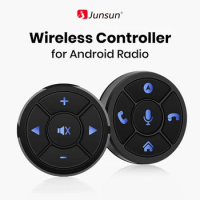Junsun Universal Car Wireless Steering Wheel Control Button for for Android Autoradio 10 Key Functions Controller With LED Light